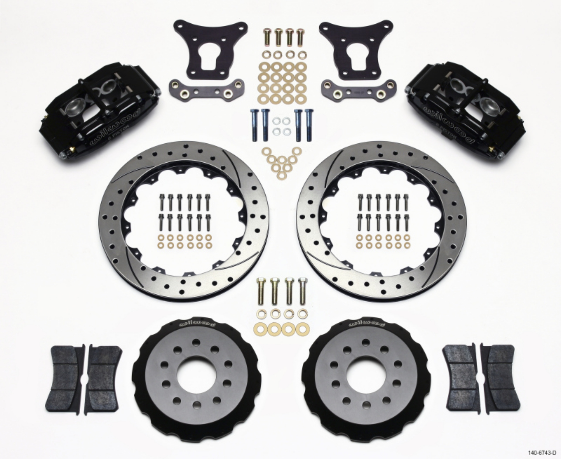Picture of Wilwood BNSL6 Front Kit 12-88in Drilled 93-97 Camaro-Firebird