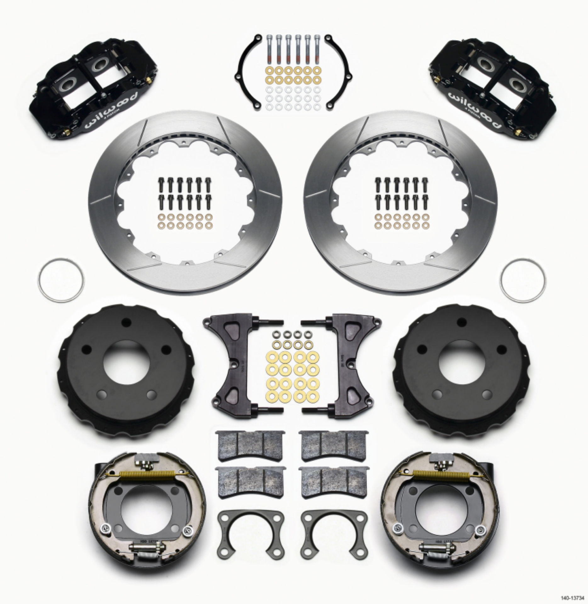 Picture of Wilwood Narrow Superlite 4R Rear P-Brk Kit 12-88in Big Ford 2-00in Off Bronco 5 x 5-50