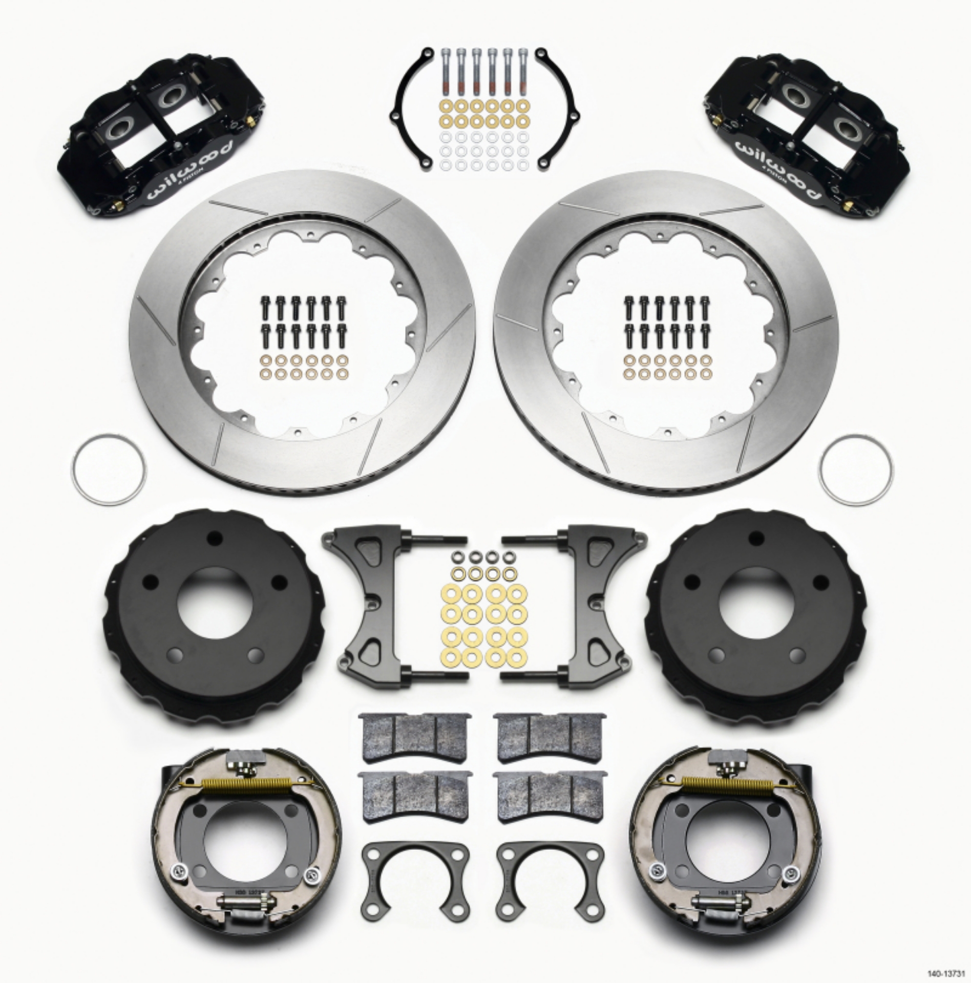 Picture of Wilwood Narrow Superlite 4R Rear P-Brk Kit 14-00in Big Ford 2-00in Off Bronco 5 x 5-50