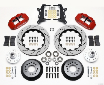 Picture of Wilwood Narrow Superlite 6R Front Hub Kit 14-00in Drill Red 60-68 Ford - Mercury Full Size - Galaxie
