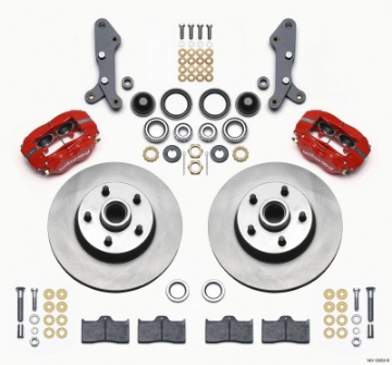 Picture of Wilwood Forged Dynalite-M Front Kit 11-30in 1 PC Rotor&Hub Red 60-68 Ford - Mercury Full Size