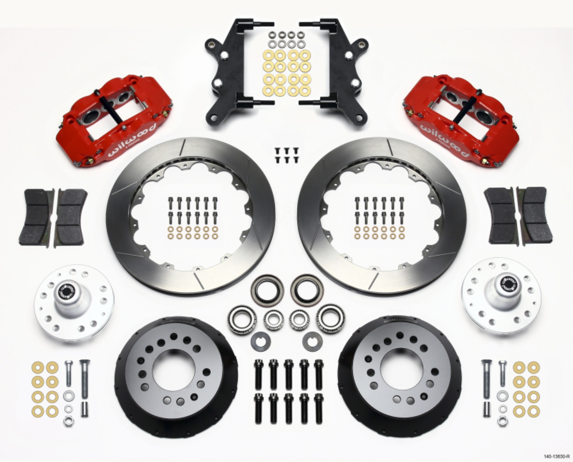 Picture of Wilwood Narrow Superlite 6R Front Hub Kit 12-88in Red 60-68 Ford - Mercury Full Size - Galaxie