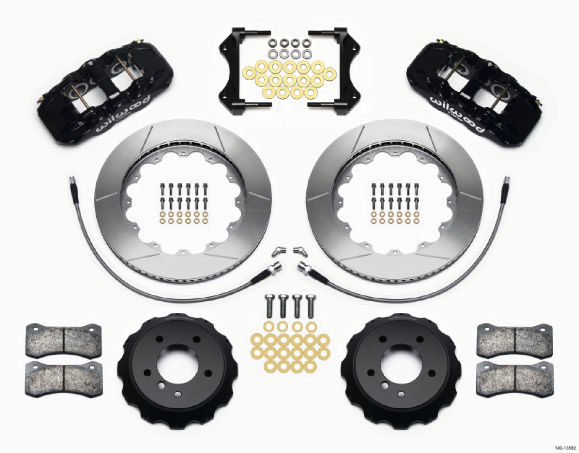 Picture of Wilwood AERO6 Front Hat Kit 14-00 2007-2011 BMW E90 Series w-Lines