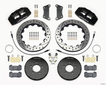 Picture of Wilwood Dynapro 6 Front Hat Kit 12-88in Drilled 2005-Up Mazda 3 w- Lines