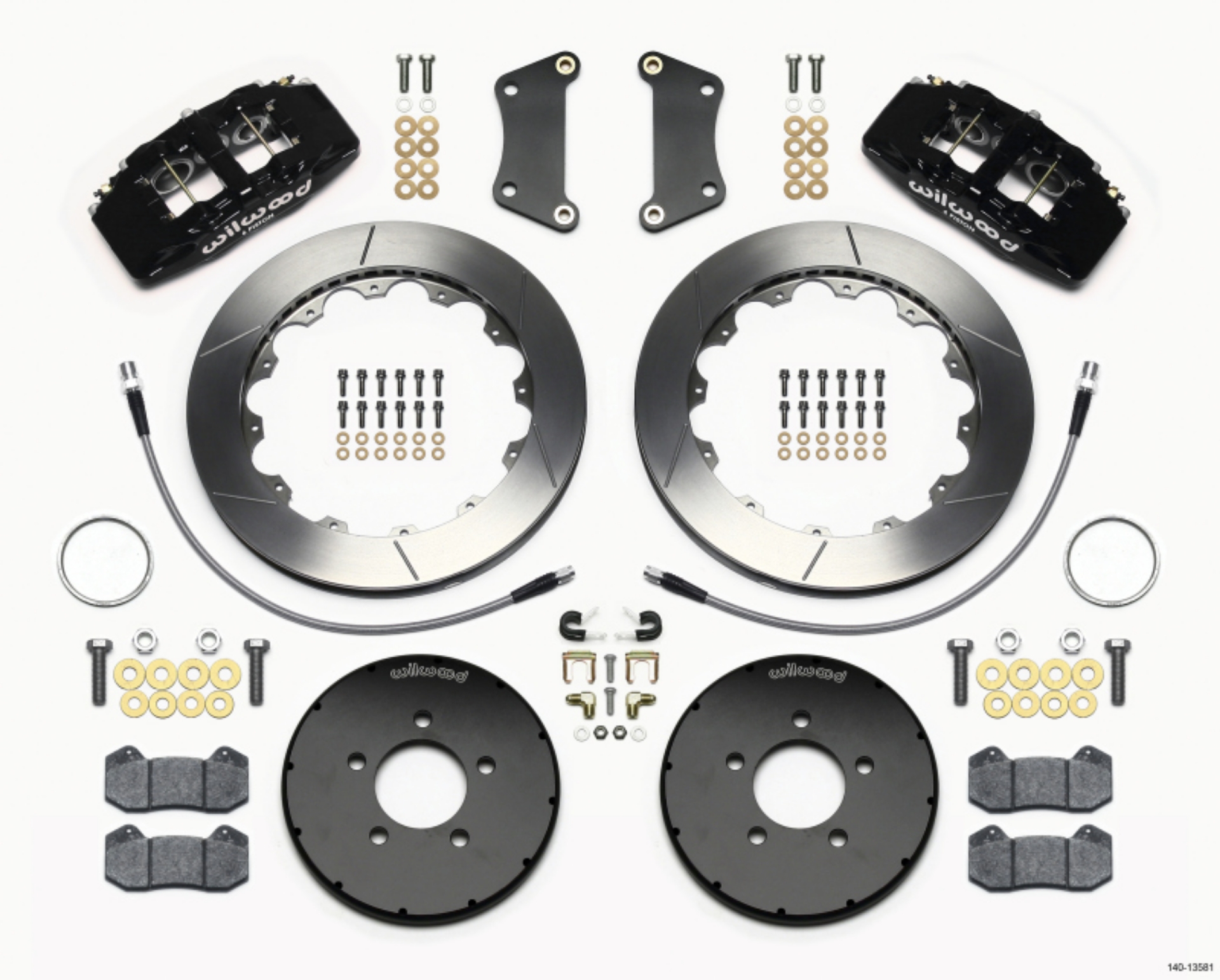 Picture of Wilwood Dynapro 6 Front Hat Kit 12-88in 2005-Up Mazda 3 w- Lines