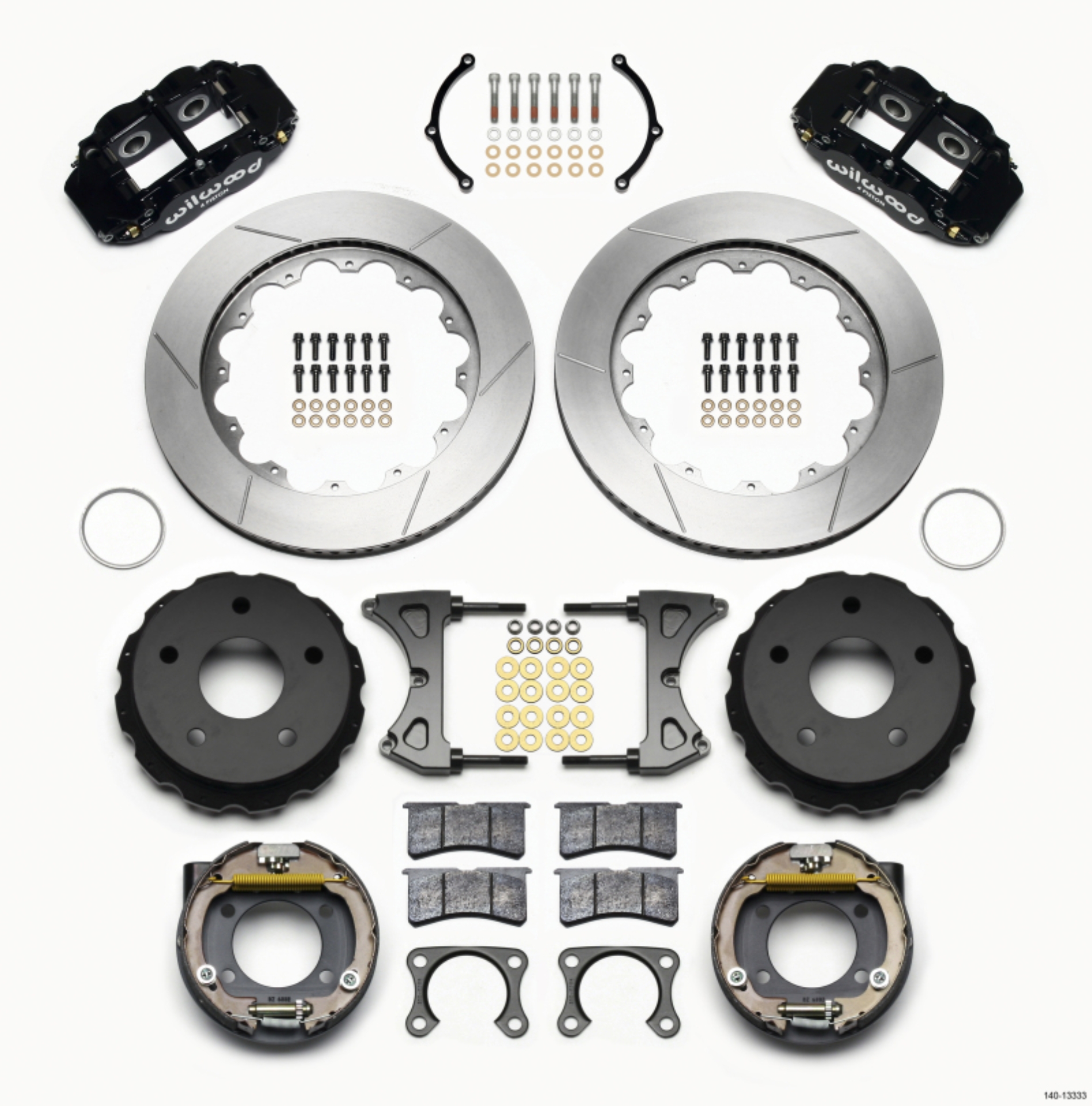 Picture of Wilwood Narrow Superlite 4R Rear P-Brk Kit 14-00in Big Ford 2-36in Off Bronco 5 x 5-50