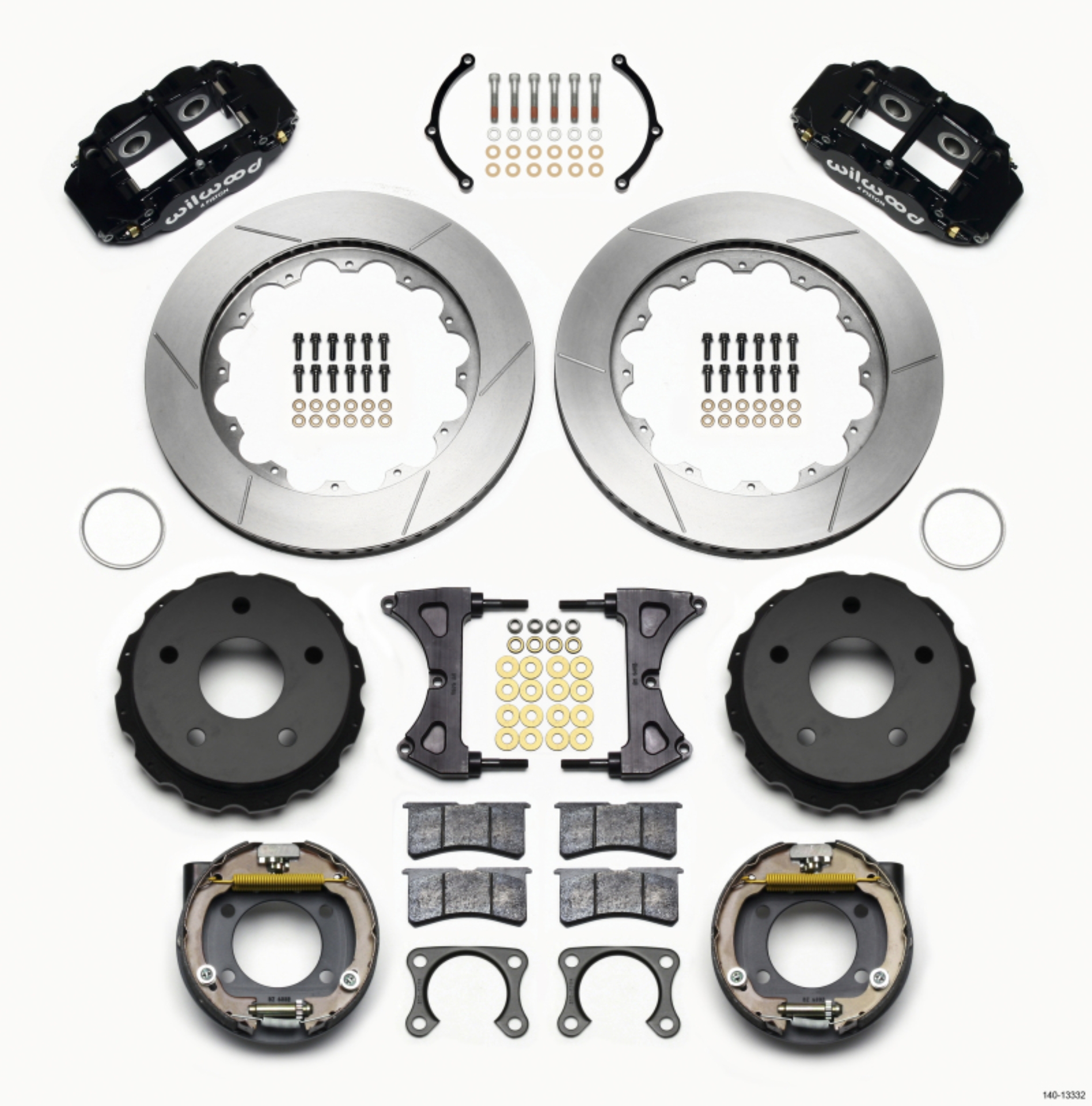 Picture of Wilwood Narrow Superlite 4R Rear P-Brk Kit 14-00in Small Ford 2-36in Off Bronco 5 x 5-50