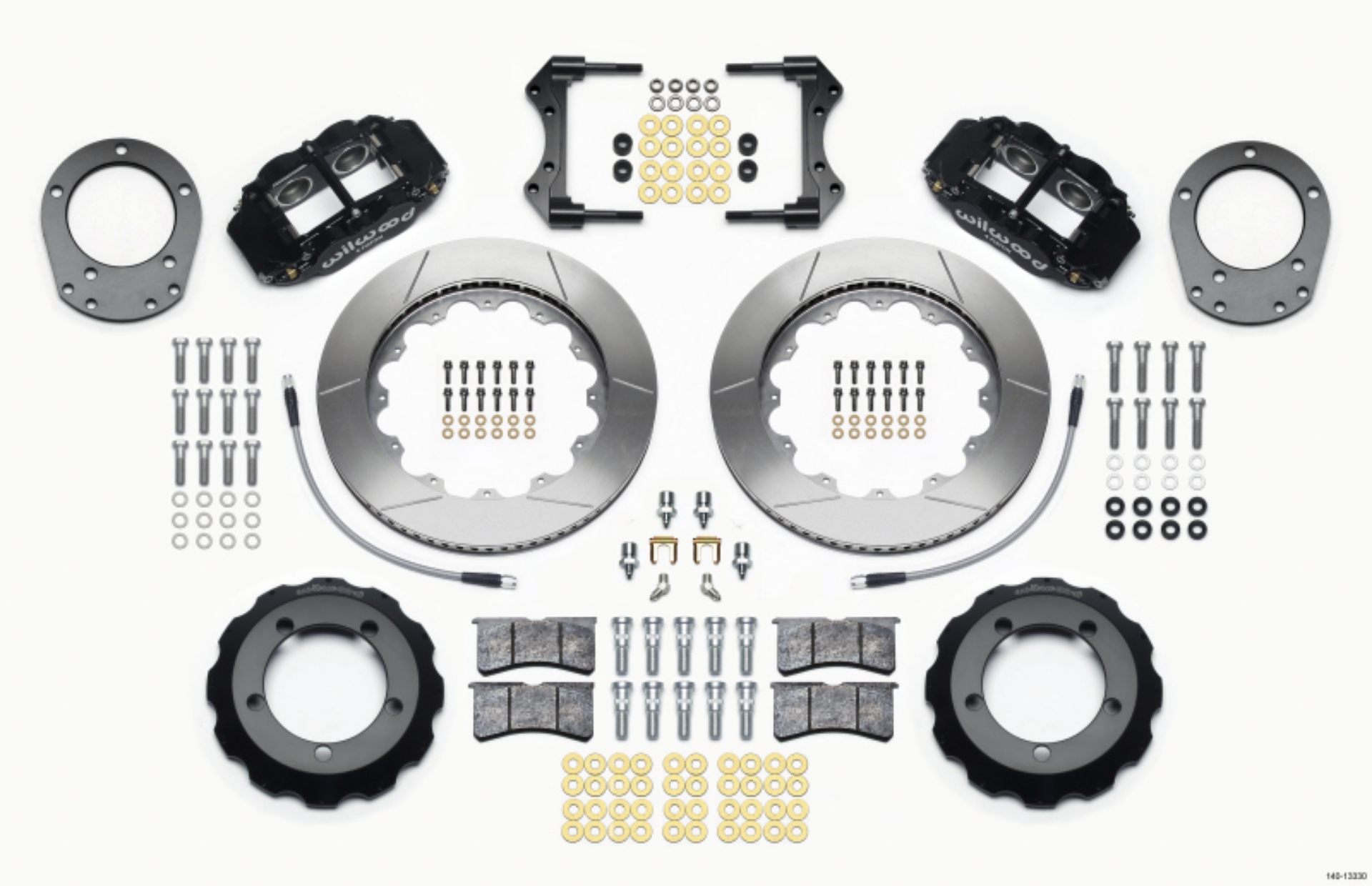 Picture of Wilwood Narrow Superlite 4R Front Hat Kit 14-00in 76-77 Ford Bronco Dana 44 w-Lines