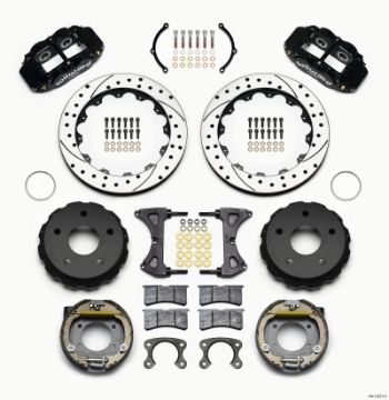 Picture of Wilwood Narrow Superlite 4R Rear P-Brk Kit 12-88in Drilled Small Ford 2-36in Off Bronco 5 x 5-50