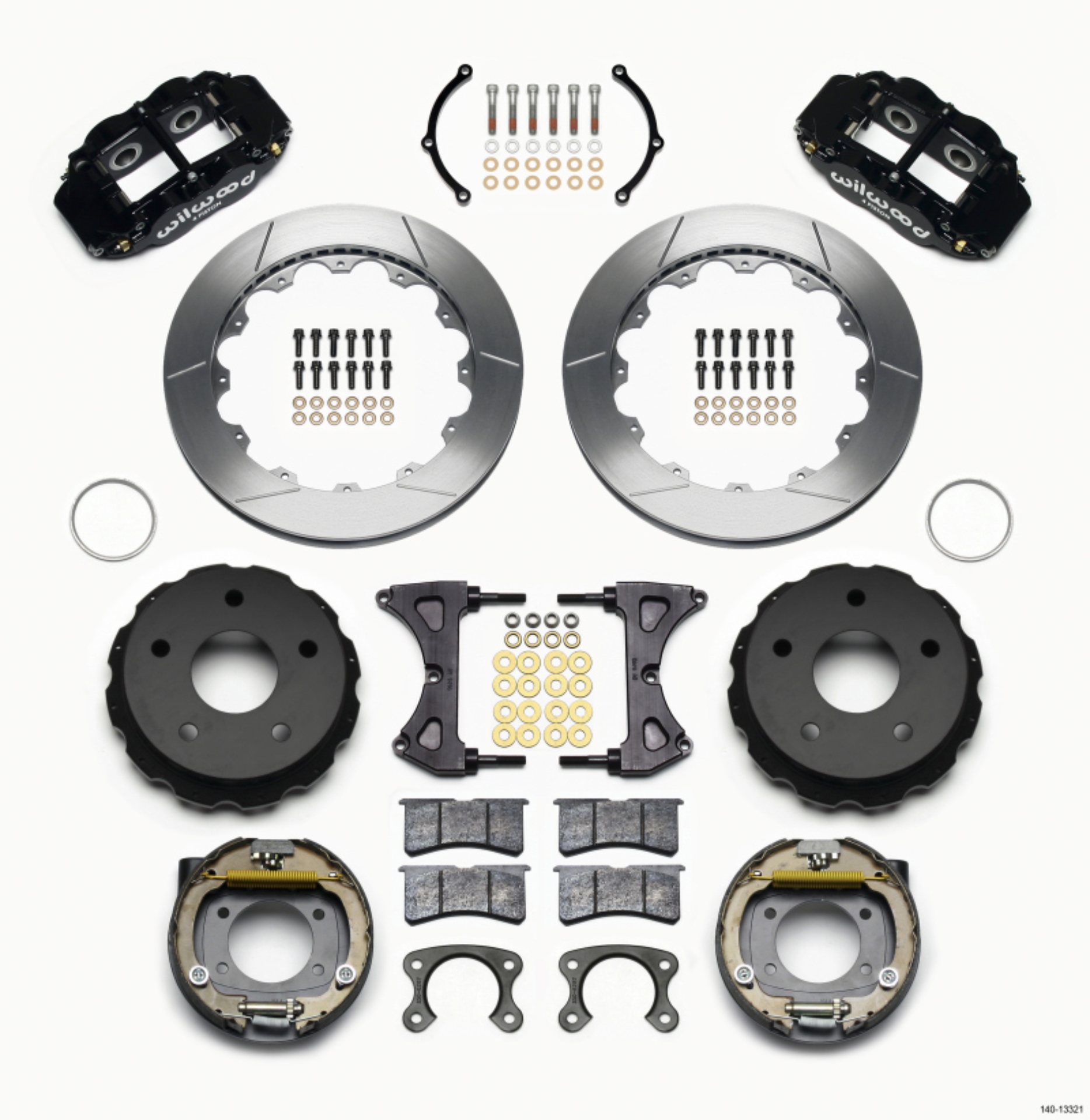 Picture of Wilwood Narrow Superlite 4R Rear P-Brk Kit 12-88in Small Ford 2-36in Off Bronco 5 x 5-50