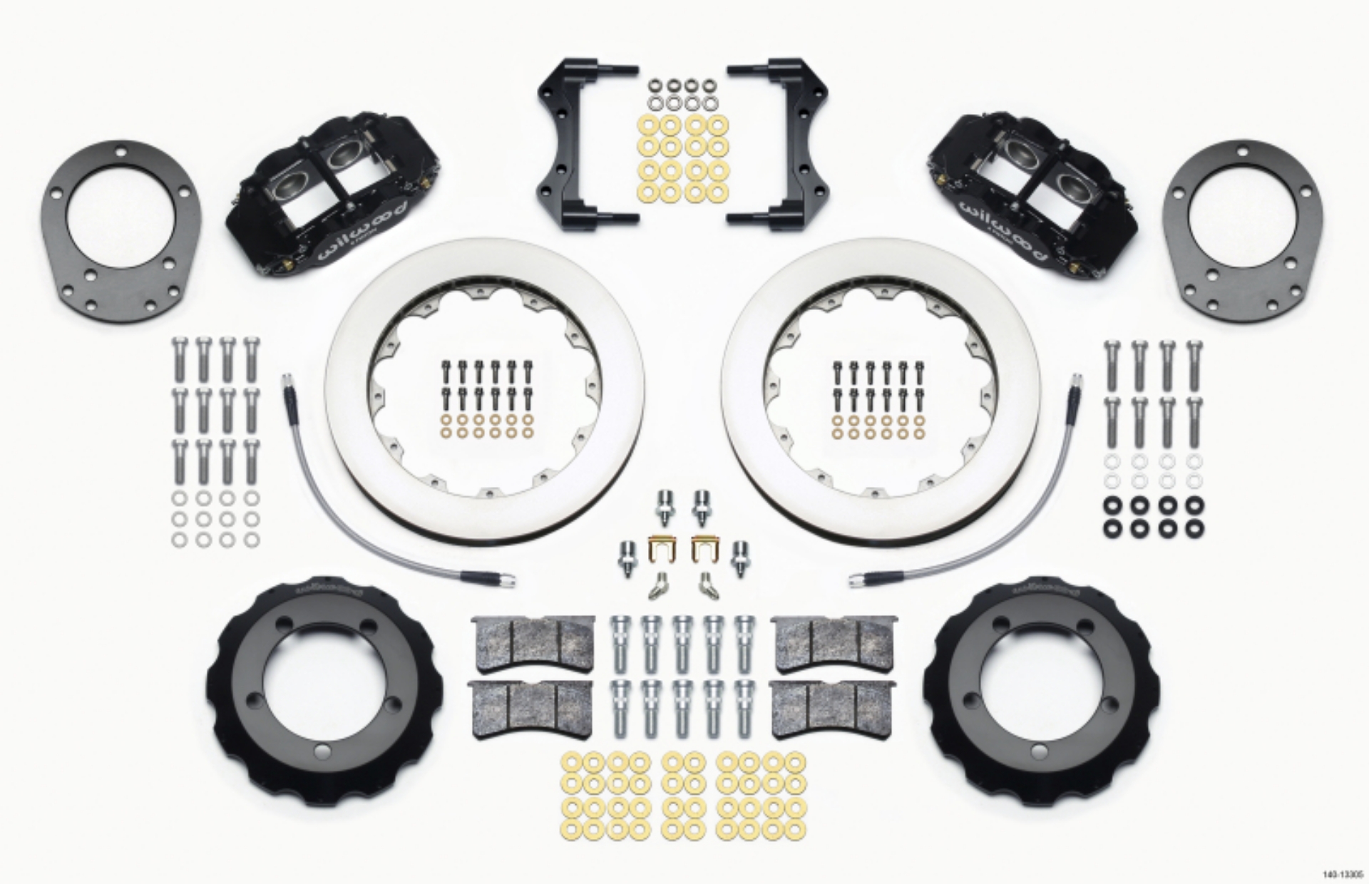 Picture of Wilwood Narrow Superlite 4R Front Hat Kit 12-88in 76-77 Ford Bronco Dana 44 w-Lines