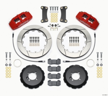 Picture of Wilwood Dynapro 6 Front Hat Kit 12-88in Red 2002-Up Mini Cooper w- Lines