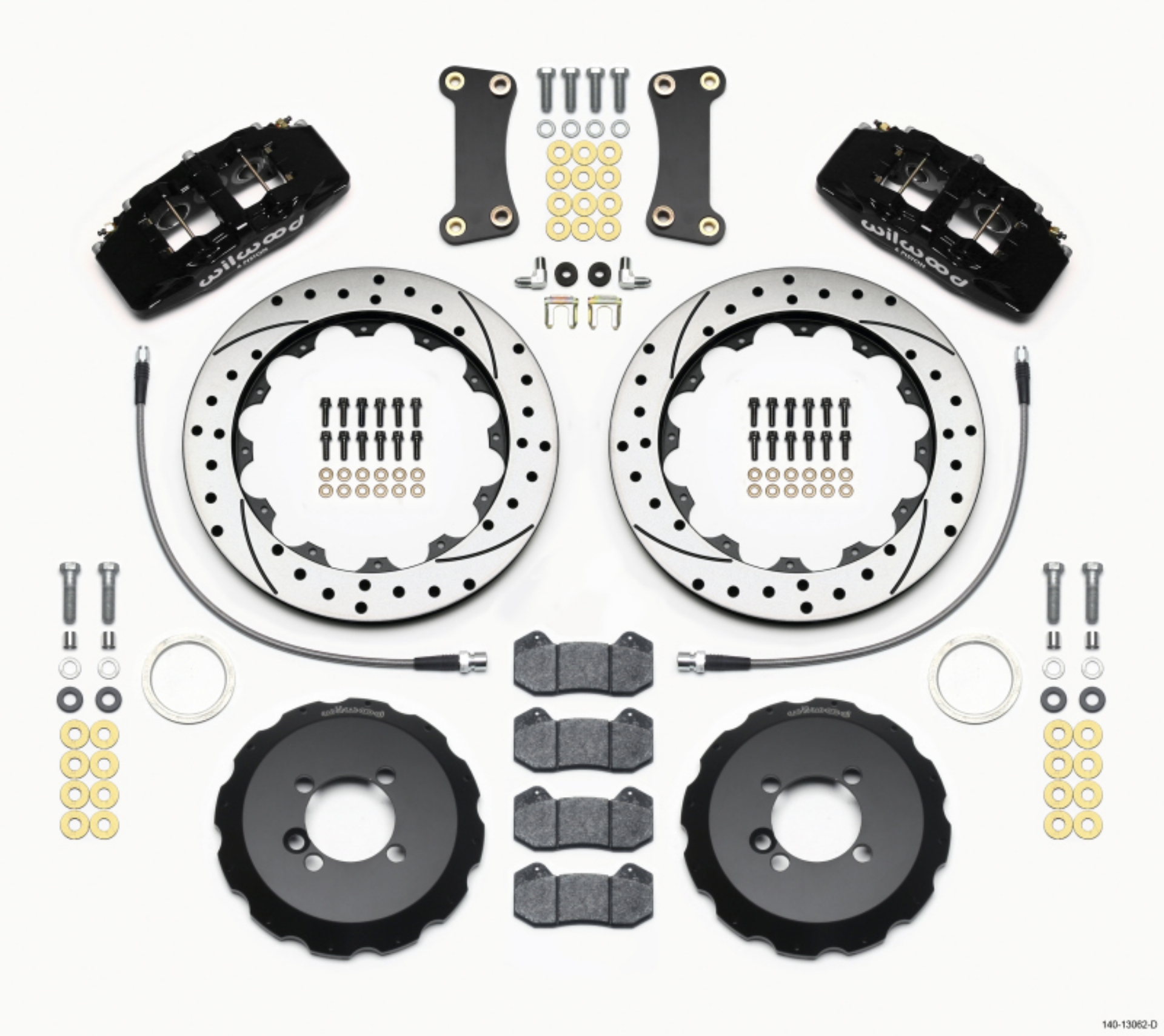 Picture of Wilwood Dynapro 6 Front Hat Kit 12-88in Drilled 2002-Up Mini Cooper w- Lines