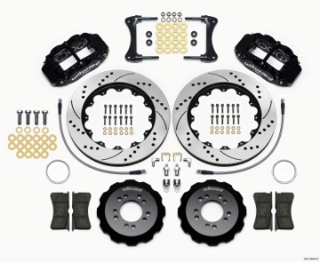 Picture of Wilwood Narrow Superlite 6R Front Hat Kit 14-00in Drilled 2008-up Hyundai Genesis Coupe w-Lines