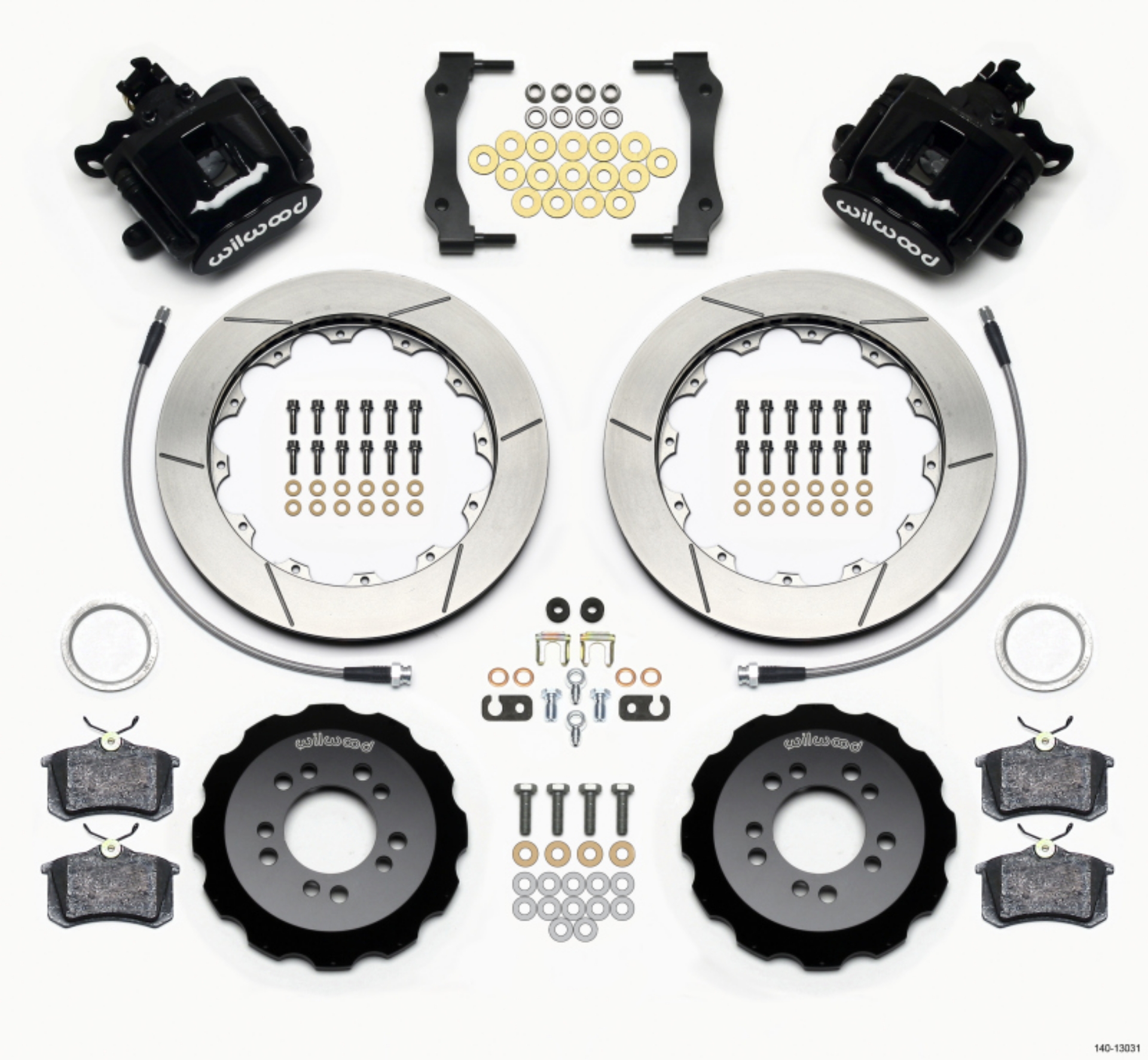 Picture of Wilwood Combination Parking Brake Rear Kit 12-88in 2013-Up Ford Focus ST w- Lines