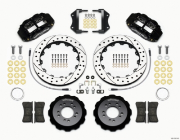 Picture of Wilwood Narrow Superlite 6R Front Hat Kit 12-88in Drilled 2013-Up Ford Focus ST w- Lines