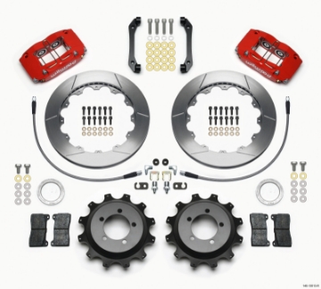 Picture of Wilwood Dynapro Radial Rear Kit 12-88in Red 2006-2007 Subaru WRX w-Lines