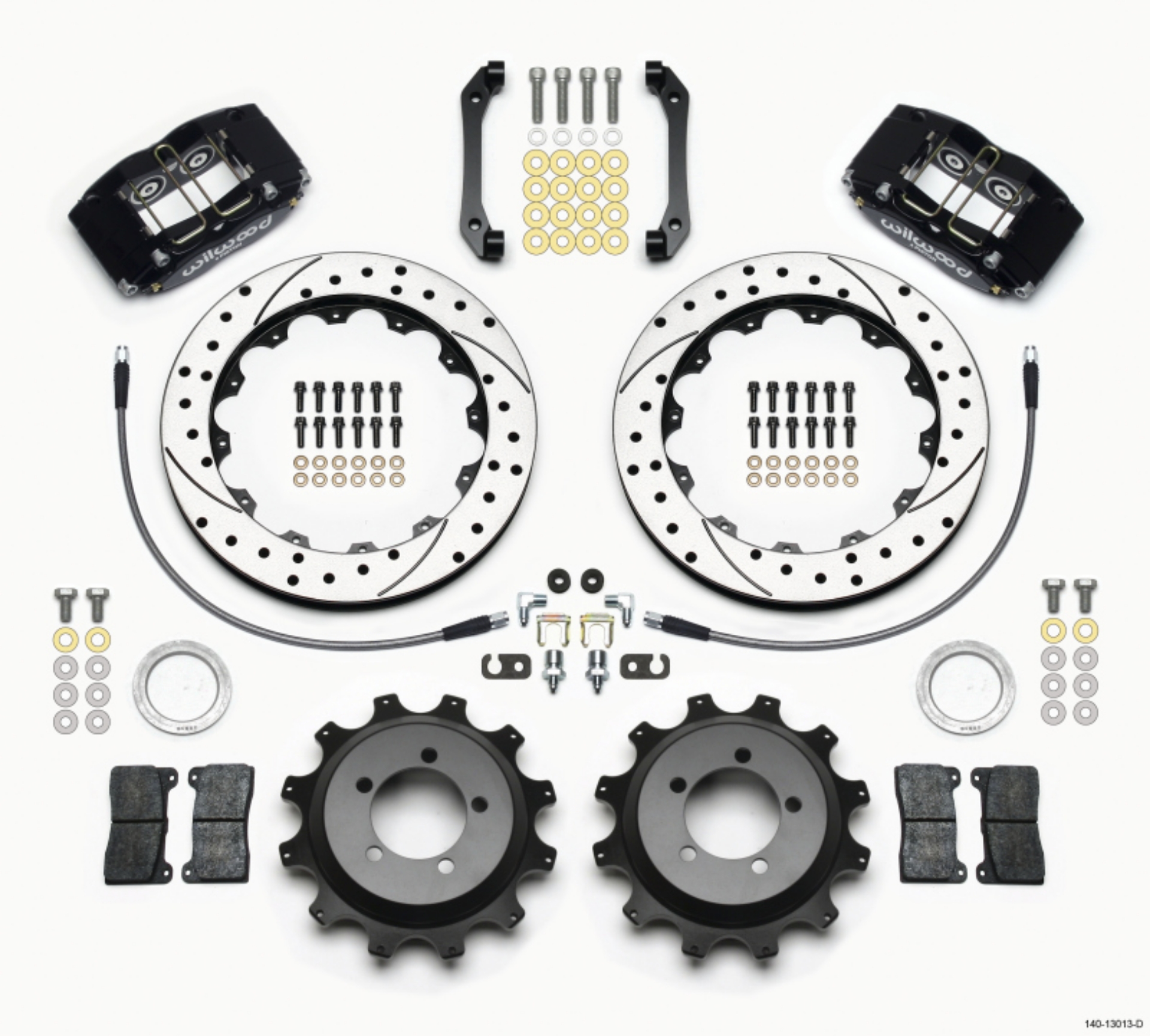 Picture of Wilwood Dynapro Radial Rear Kit 12-88in Drilled 2006-2007 Subaru WRX w-Lines