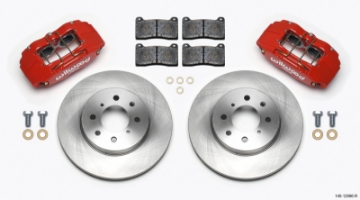 Picture of Wilwood DPHA Front Caliper & Rotor Kit Red Honda - Acura w- 262mm OE Rotor