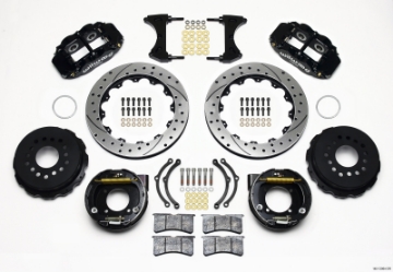 Picture of Wilwood Narrow Superlite 4R Rear P-Brk Kit 12-88in Drilled Chevy 12 Bolt w- C-Clips