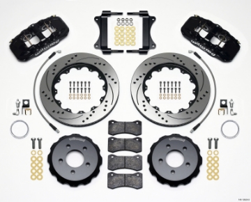 Picture of Wilwood AERO6 Front Hat Kit 14-25 Drilled 2008-2009 Pontiac G8 w-Lines