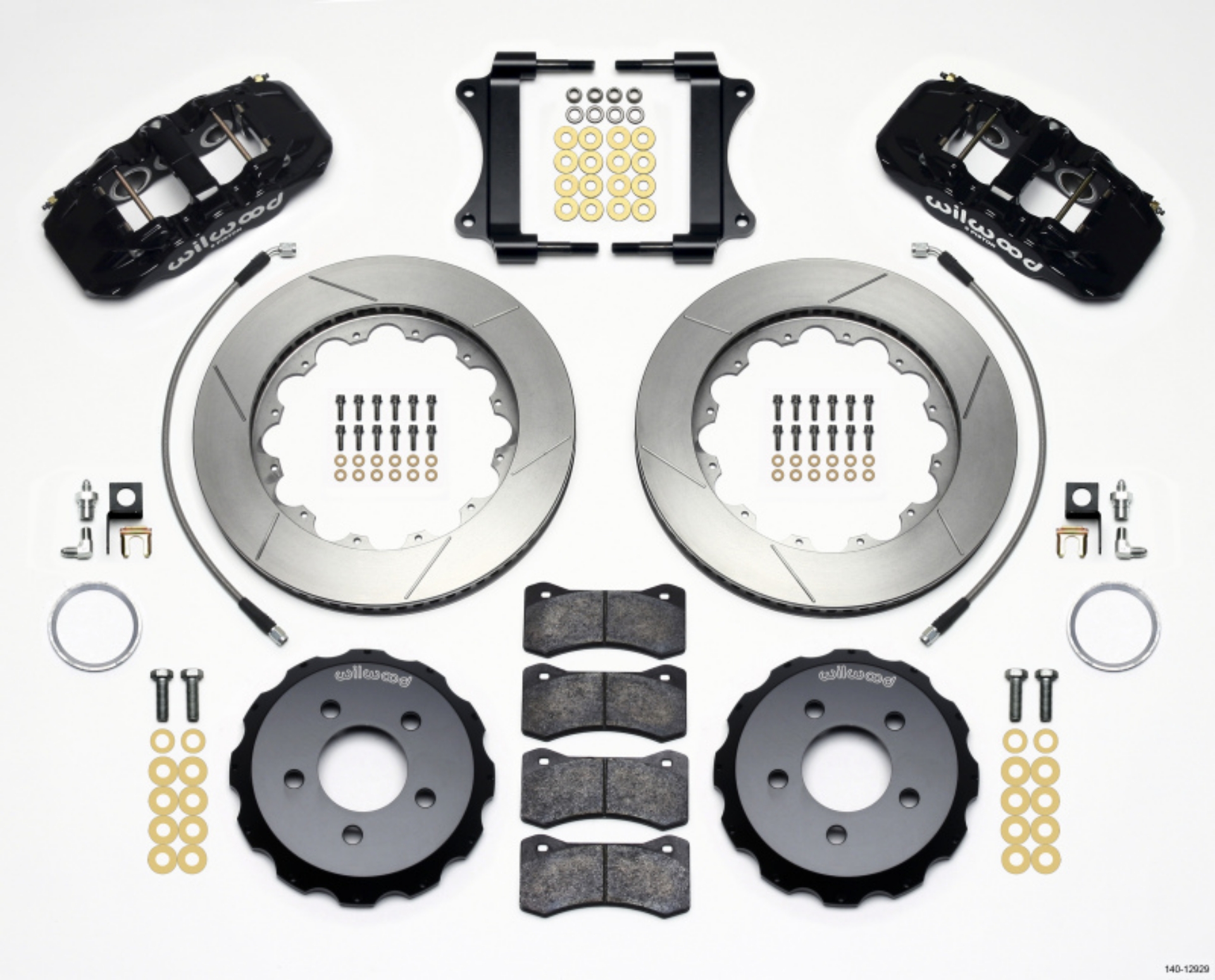 Picture of Wilwood AERO6 Front Hat Kit 14-25 2008-2009 Pontiac G8 w-Lines