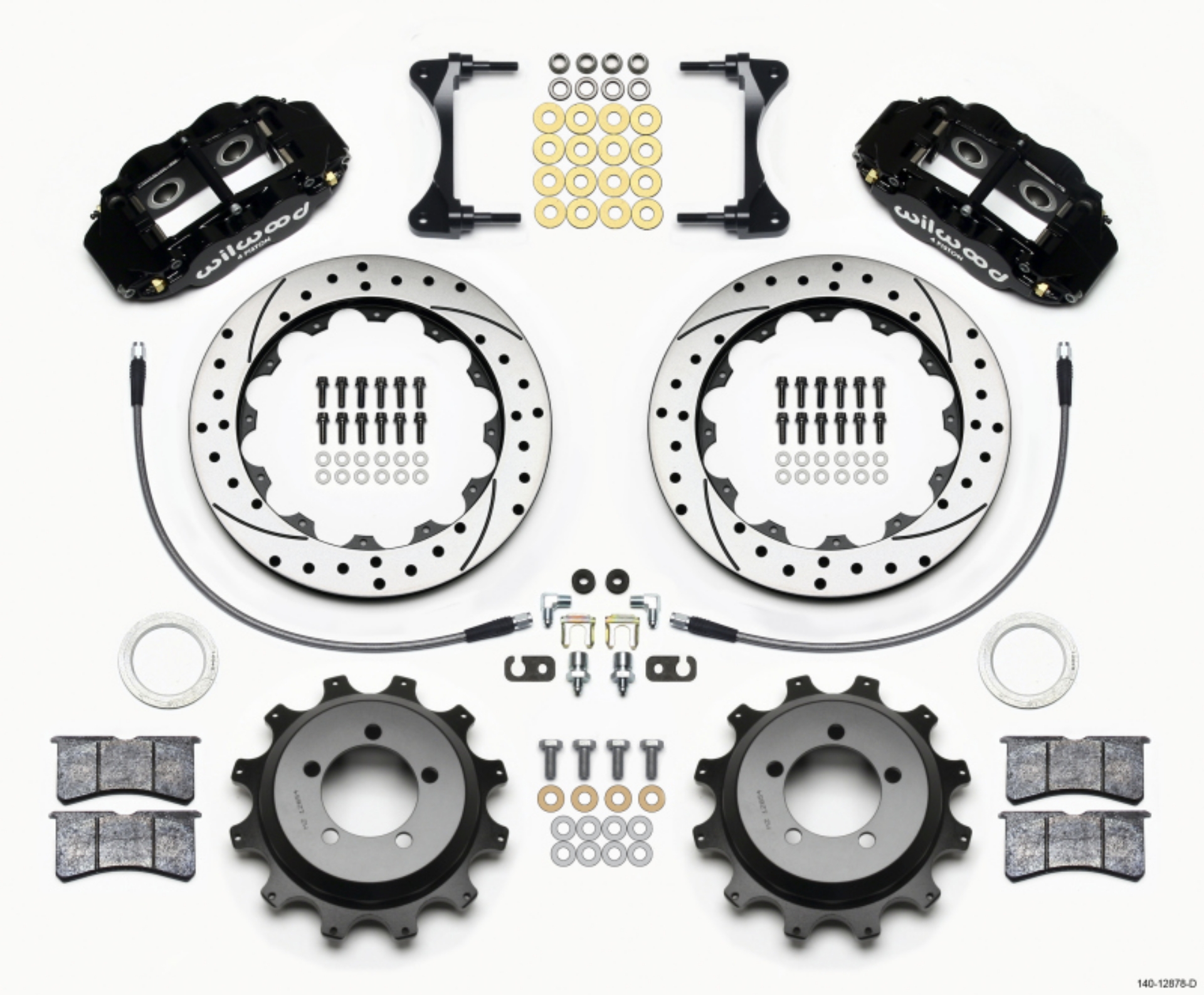 Picture of Wilwood Narrow Superlite 4R Rear Kit 12-88in Drilled 99-05 WRX - 99-07 Impreza