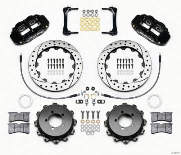 Picture of Wilwood Narrow Superlite 4R Rear Kit 12-88in Drilled 2008-2012 Subaru WRX w-Lines