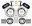 Picture of Wilwood AERO6 Front Hat Kit 14-00 Drilled 1999-2012 Subaru WRX w-Lines