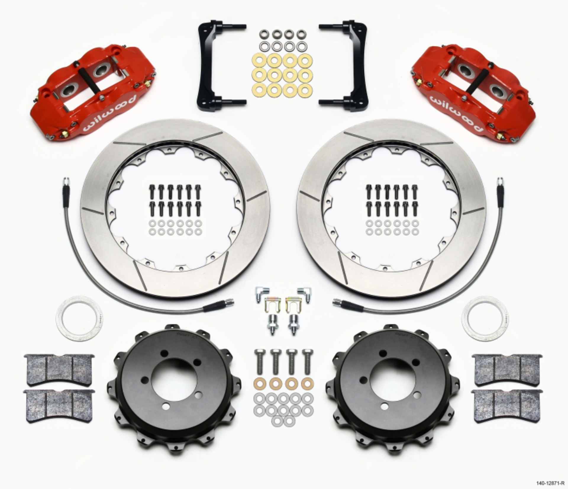 Picture of Wilwood Narrow Superlite 4R Rear Kit 12-88in Red 2012-Up Toyota - Scion FRS w-Lines