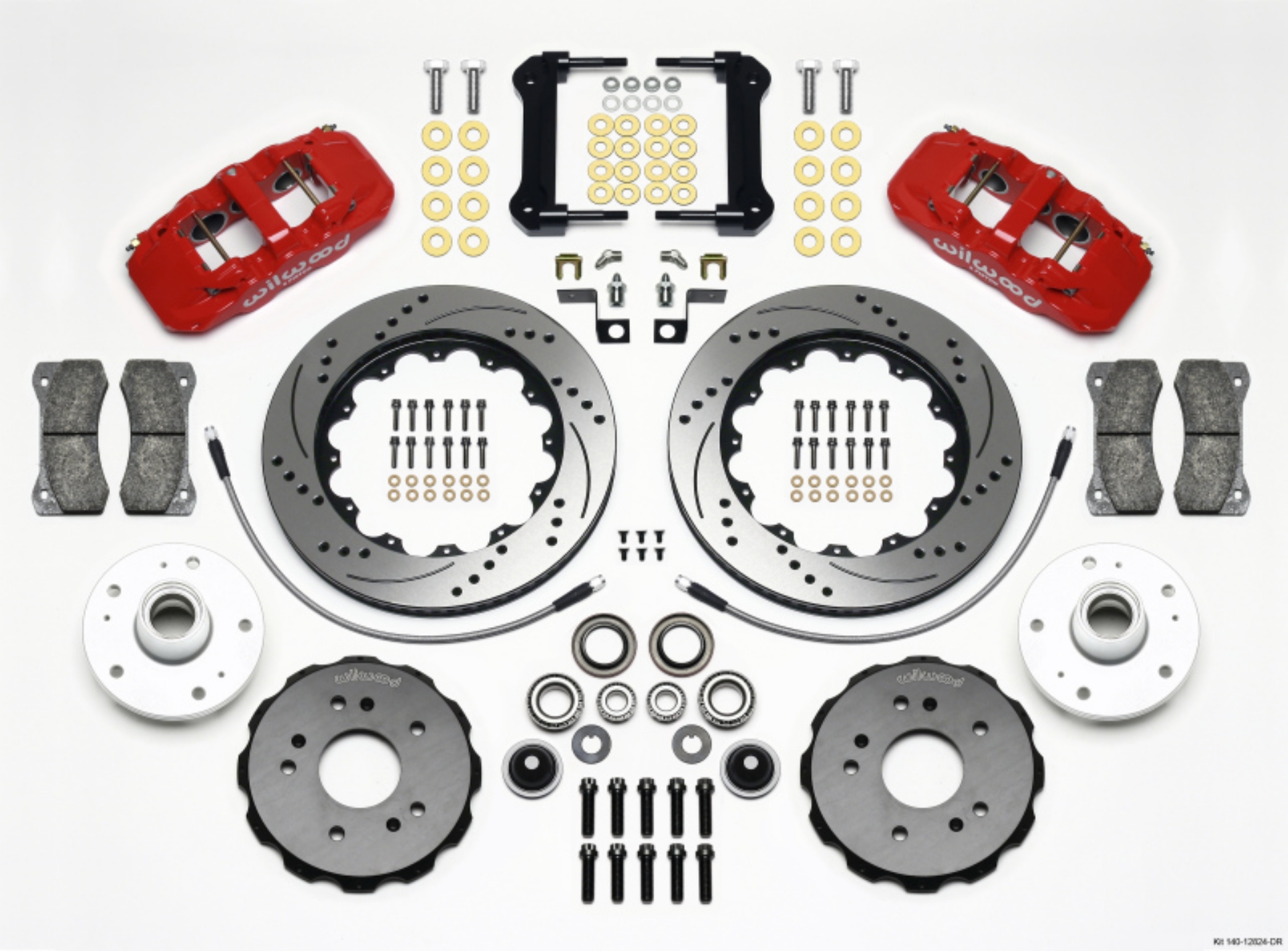 Picture of Wilwood AERO6 Front Truck Kit 14-25in Drill Red 97-03 Ford F150
