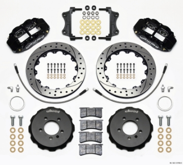 Picture of Wilwood Narrow Superlite 6R Front Hat Kit 12-88in Drilled 06-12 Volkswagen GTI w- Lines