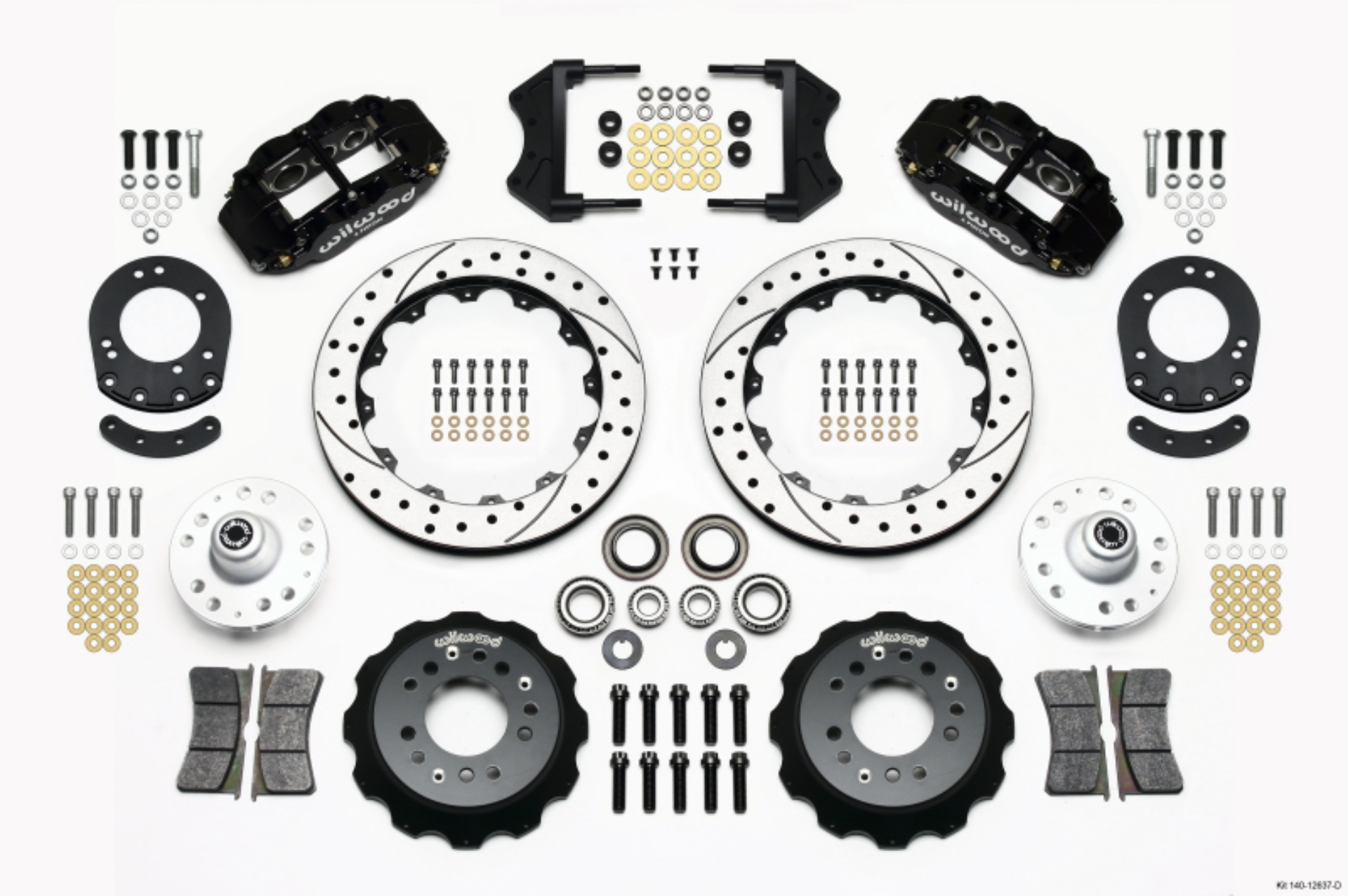 Picture of Wilwood Narrow Superlite 6R Front Hub Kit 12-88in Drilled 1965-1969 Mustang Drum Spindle