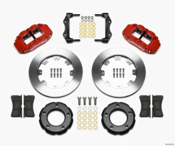 Picture of Wilwood Narrow Superlite 4R Front Kit 12-19in Drilled Red 82-86 Jeep CJ