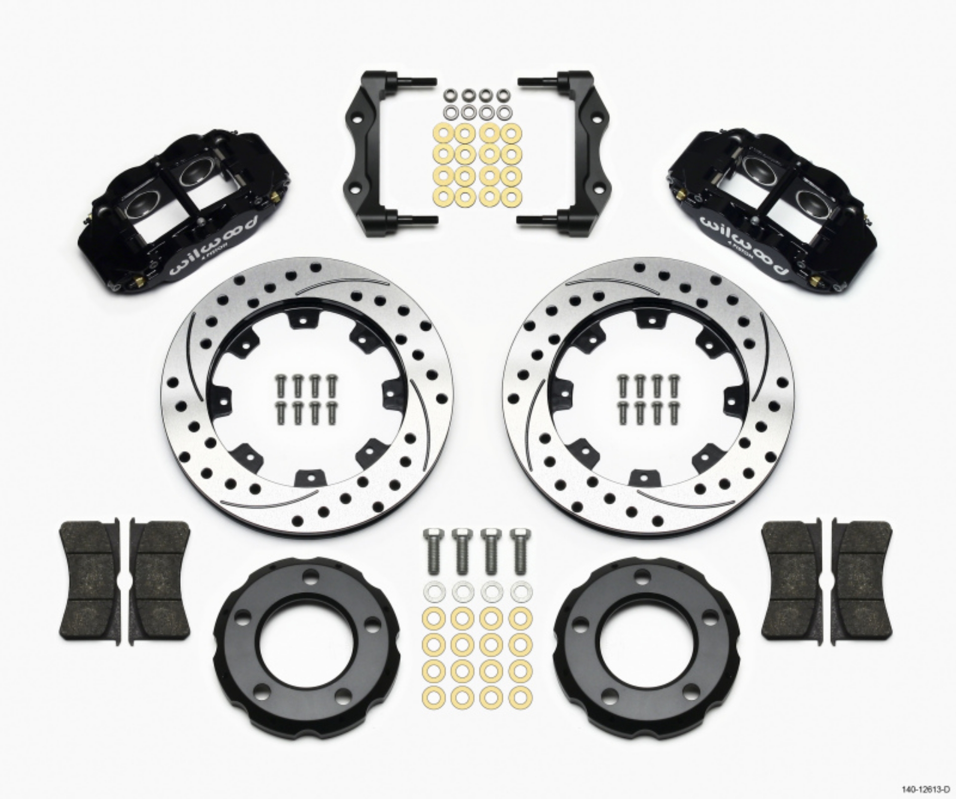 Picture of Wilwood Narrow Superlite 4R Front Kit 12-19in Drilled 82-86 Jeep CJ