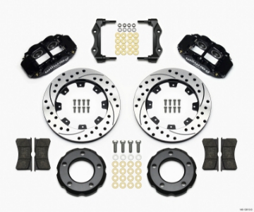 Picture of Wilwood Narrow Superlite 4R Front Kit 12-19in Drilled 82-86 Jeep CJ