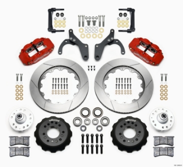 Picture of Wilwood Narrow Superlite 6R Front Hub Kit 14-00in Red 59-64 Chevy Impala - 63-64 Corvette