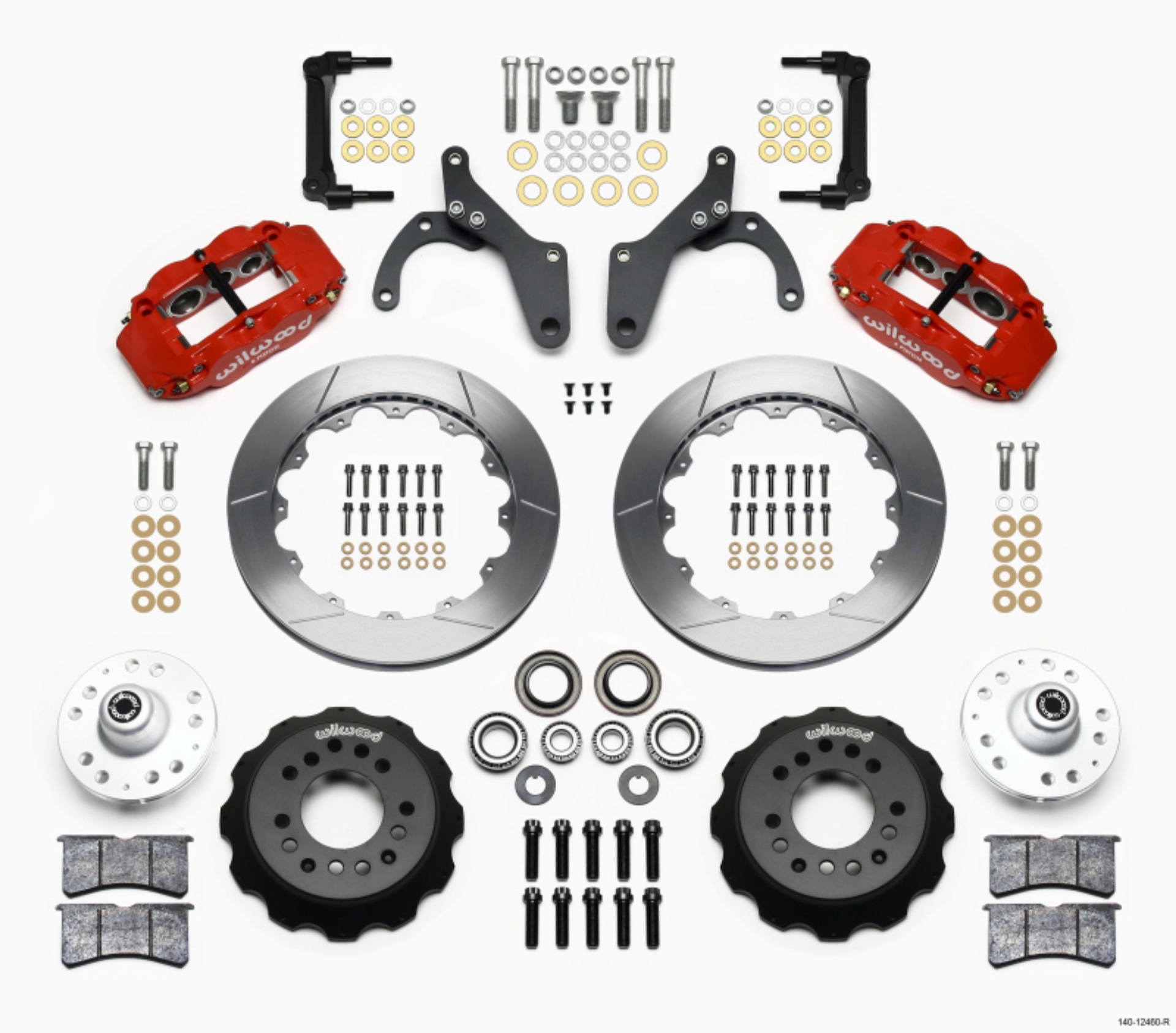 Picture of Wilwood Narrow Superlite 6R Front Hub Kit 12-88in Red 59-64 Chevy Impala - 63-64 Corvette