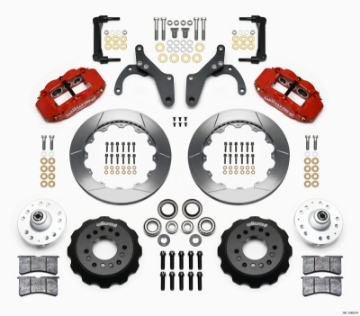 Picture of Wilwood Narrow Superlite 6R Front Hub Kit 12-88in Red 59-64 Chevy Impala - 63-64 Corvette