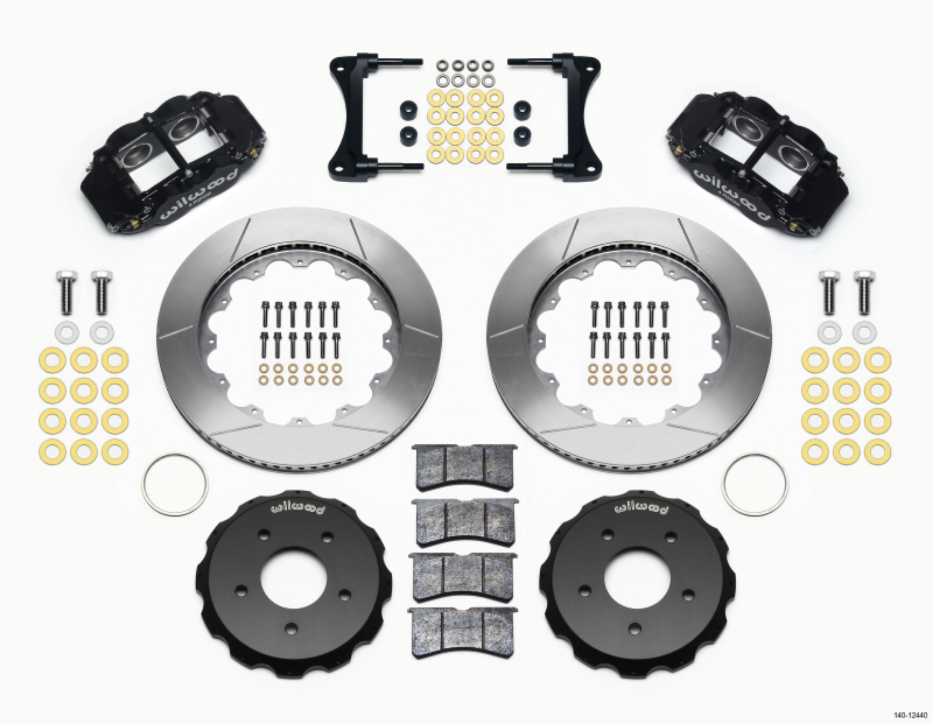 Picture of Wilwood Narrow Superlite 4R Front Hat Kit 14-00in 2007-Up Jeep Wrangler