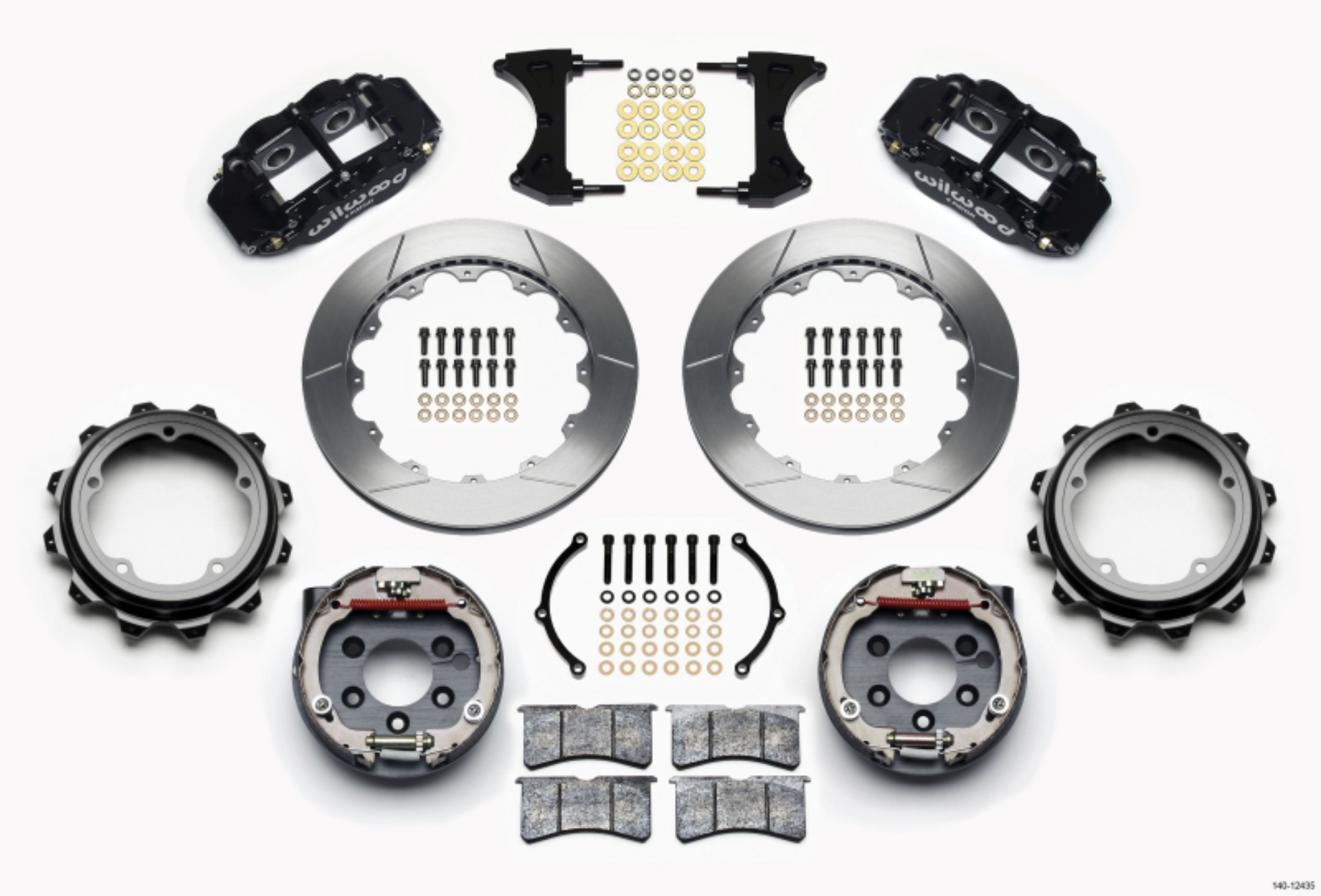 Picture of Wilwood Narrow Superlite 4R Rear P-Brk Kit 12-88in Strange Eng Floater 3-49in Offset