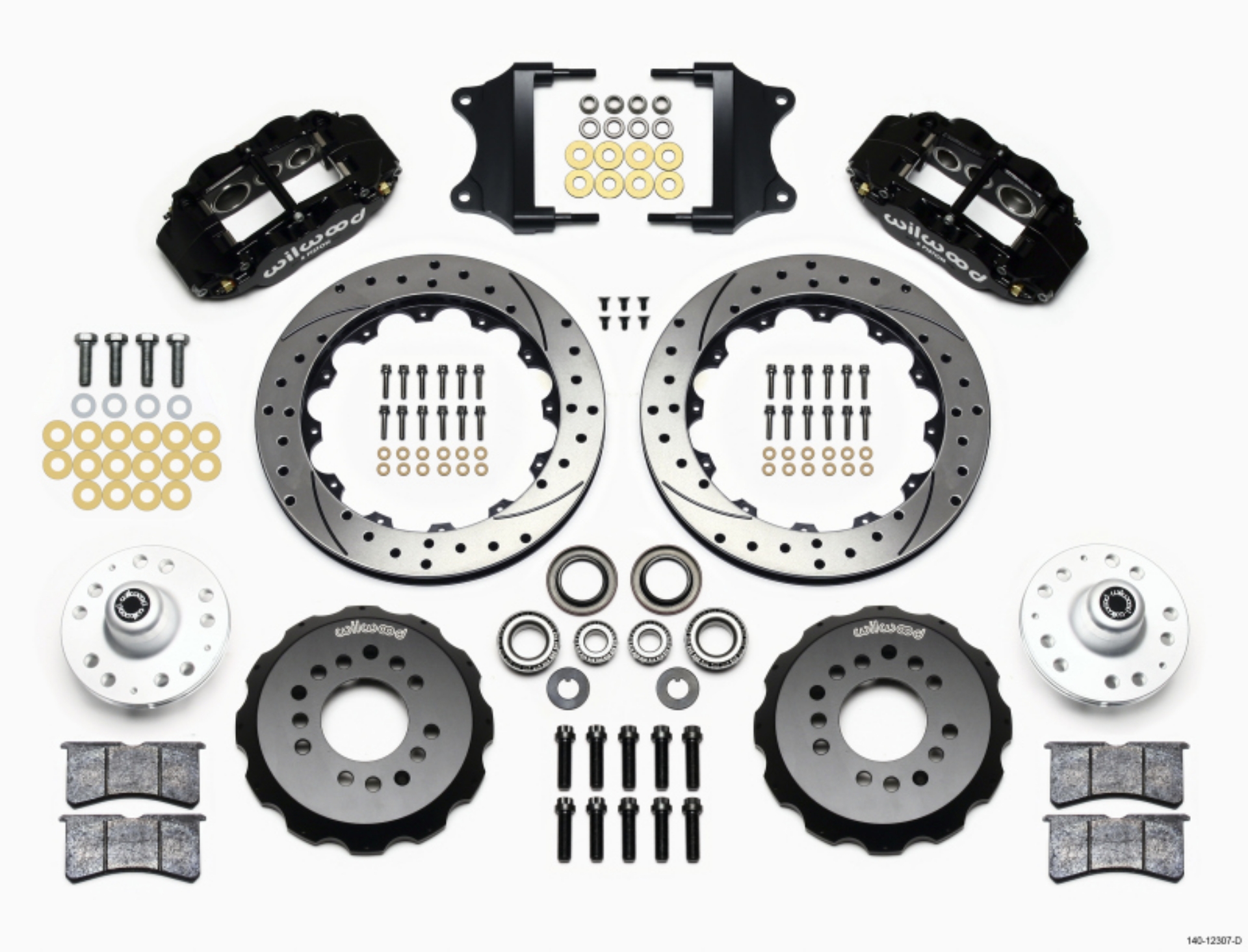 Picture of Wilwood Narrow Superlite 6R Front Hub Kit 12-88in Heidts Tri -5 2 inch Drop Spindle