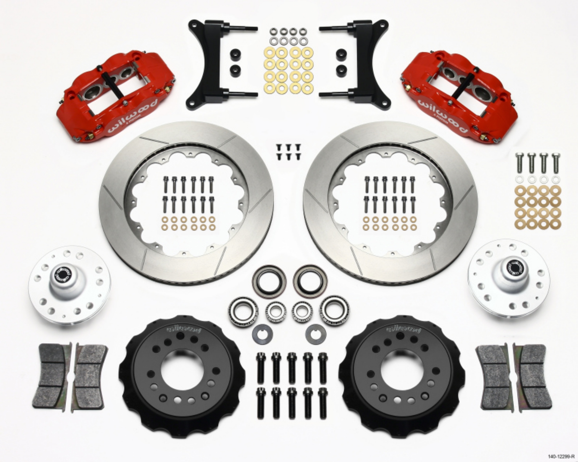 Picture of Wilwood Narrow Superlite 6R Front Hub Kit 14-00in Red 79-87 GM G Body