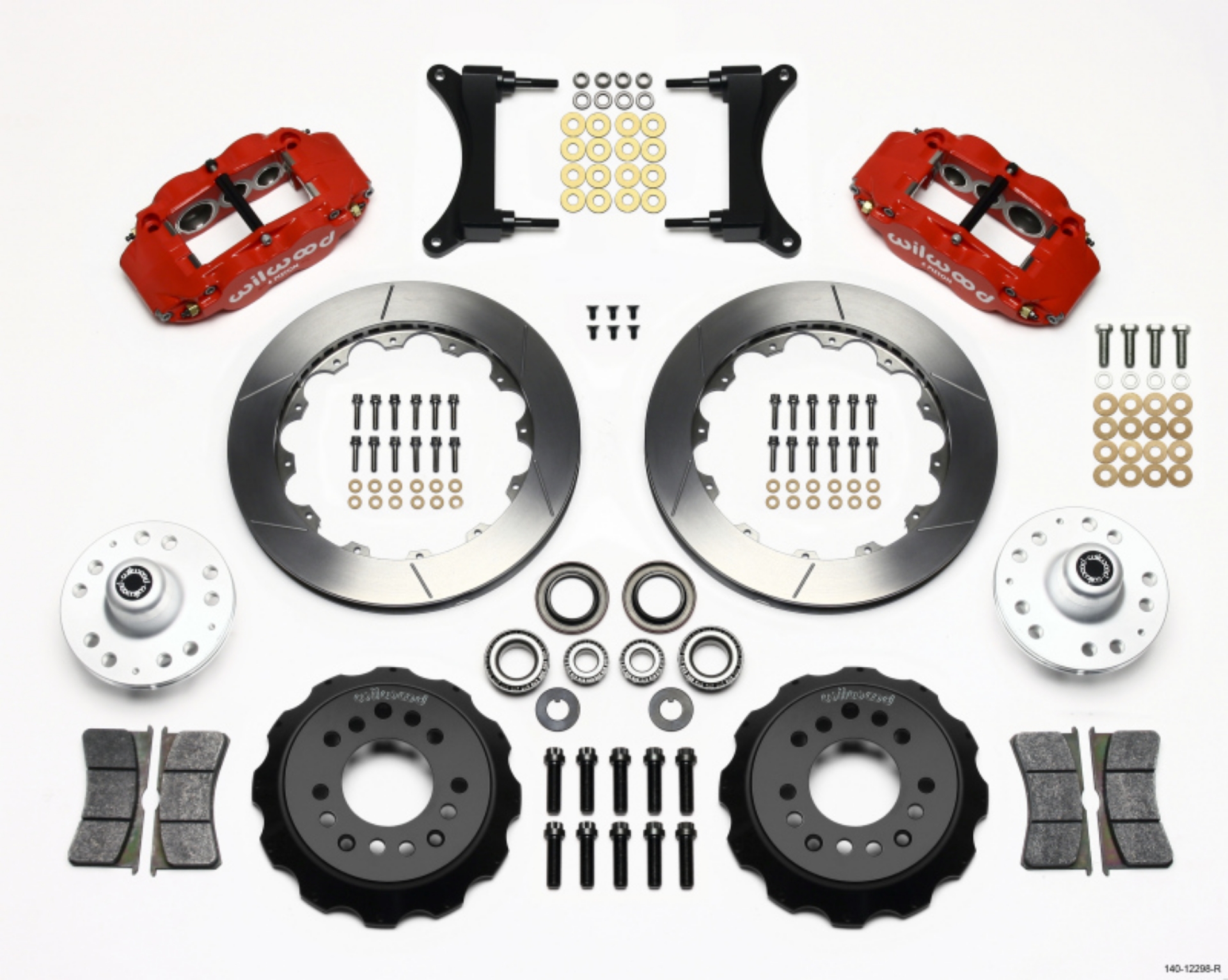 Picture of Wilwood Narrow Superlite 6R Front Hub Kit 12-88in Red 79-87 GM G Body