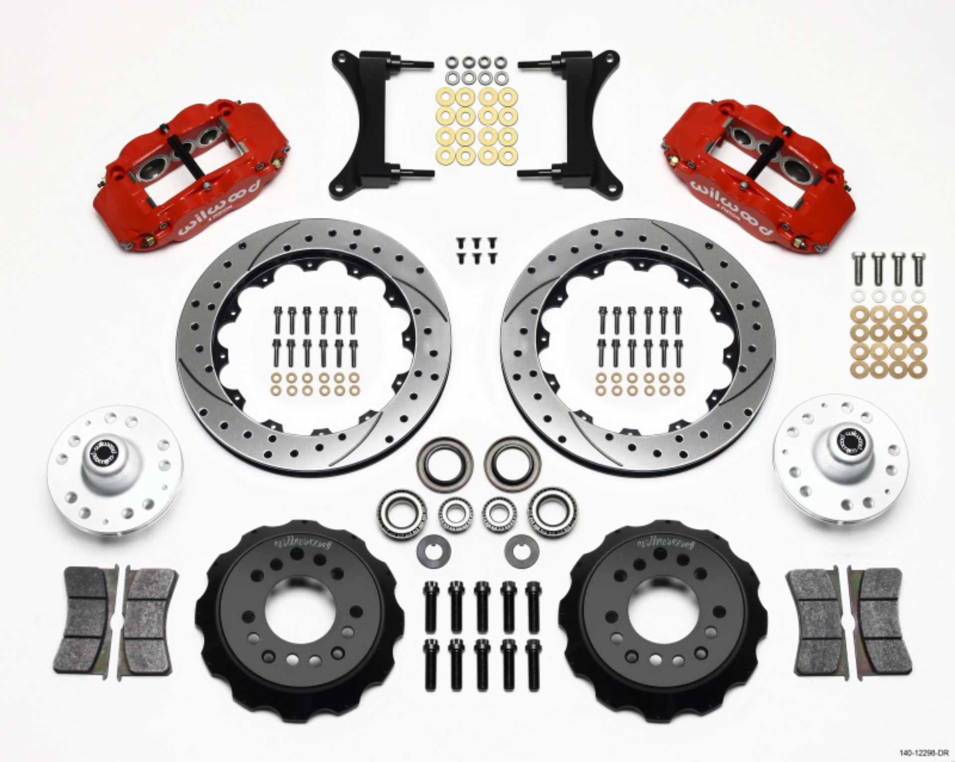 Picture of Wilwood Narrow Superlite 6R Front Hub Kit 12-88in Drill Red 79-87 GM G Body