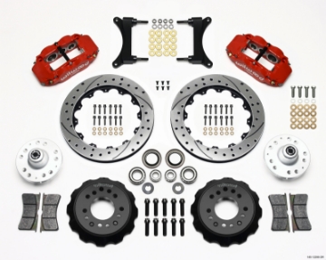 Picture of Wilwood Narrow Superlite 6R Front Hub Kit 12-88in Drill Red 79-87 GM G Body