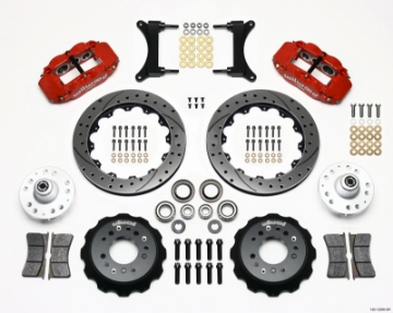 Picture of Wilwood Narrow Superlite 6R Front Hub Kit 12-88in Drill Red 79-87 GM G Body