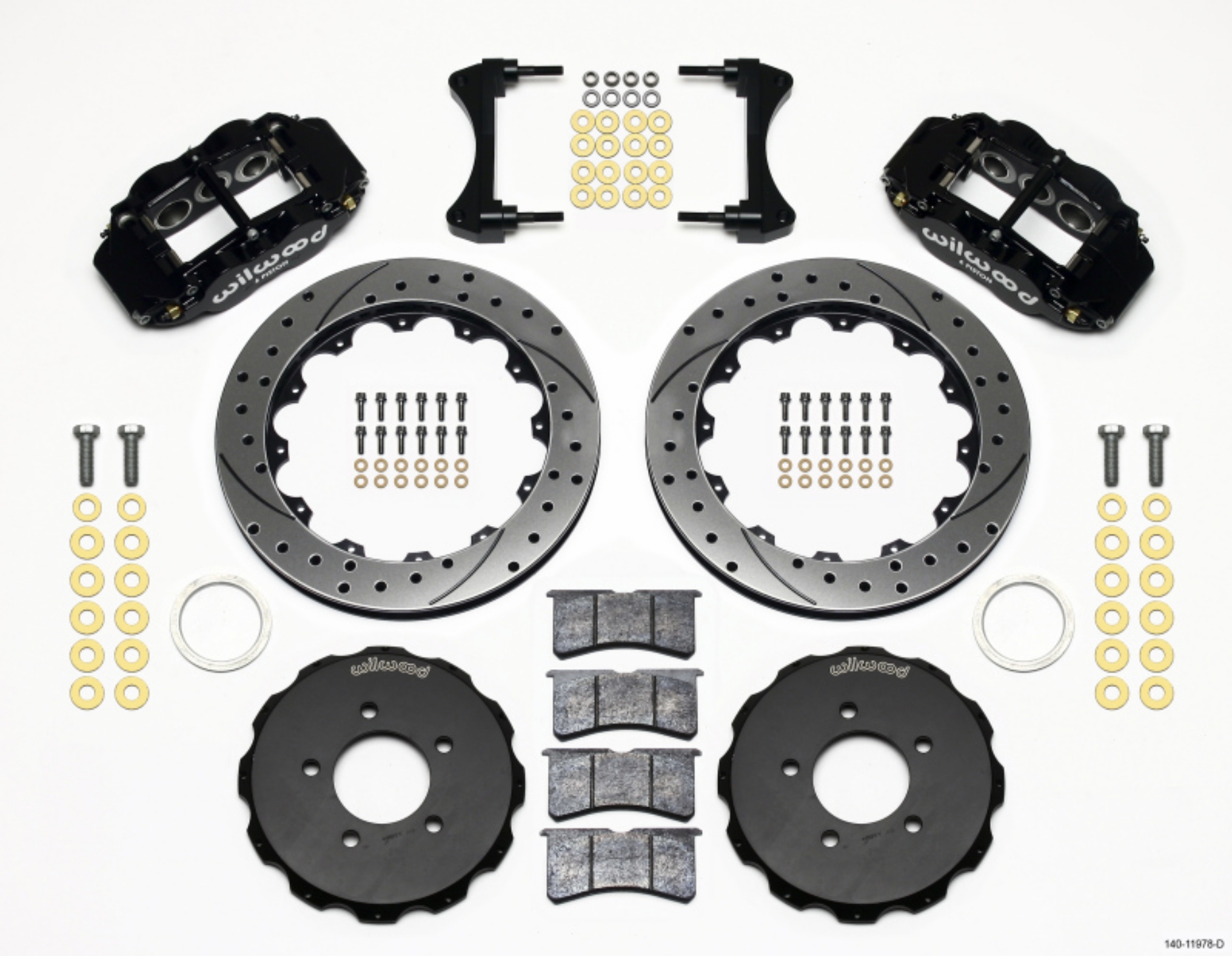 Picture of Wilwood Narrow Superlite 6R Front Hat Kit 12-88in Drilled 2006-Up Civic - CRZ