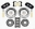 Picture of Wilwood AERO6 Front Hat Kit 14-00 Drilled 99-06 BMW E46