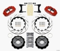 Picture of Wilwood Narrow Superlite 6R Front Hat Kit 14-00in Drill Red 93-96 Mazda RX7